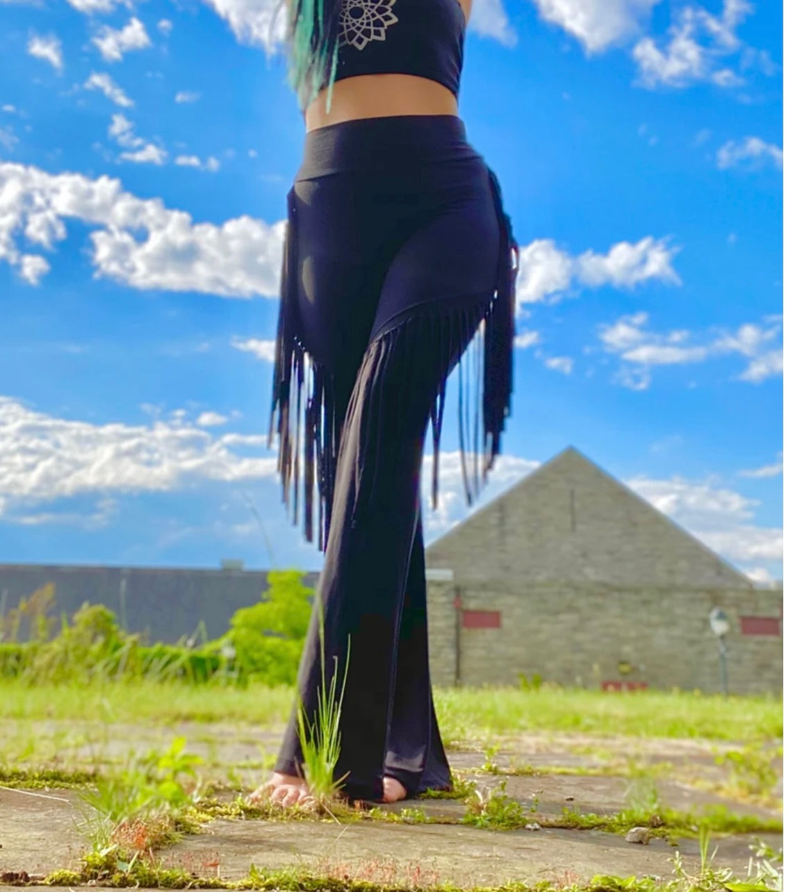 Simple Twist of Fringe Bamboo Pants